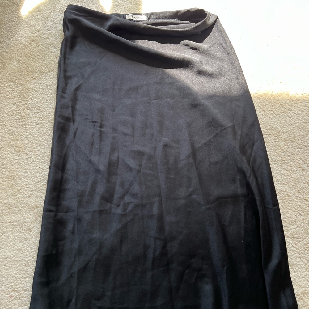 Satin Black Skirt